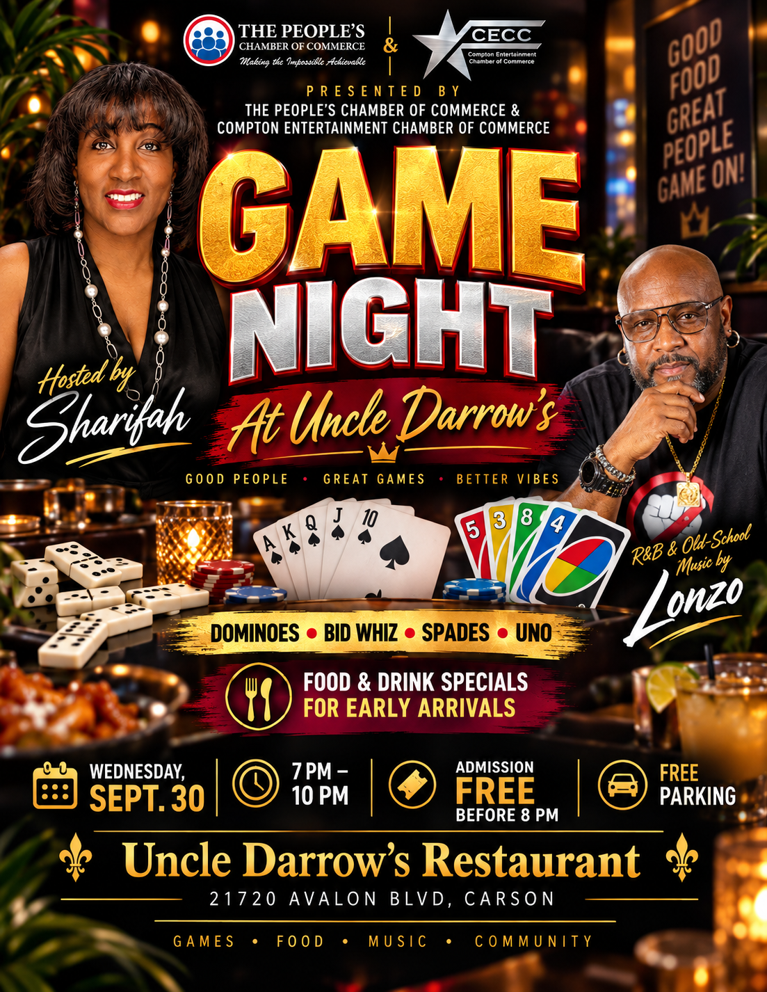 Game Night at Uncle Darrow’s