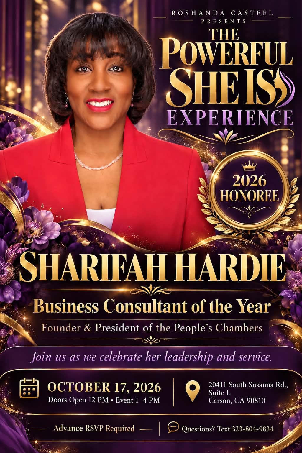 The Powerful SHE IS Experience honors Sharifah Hardie as 2026 Business Consultant of the Year