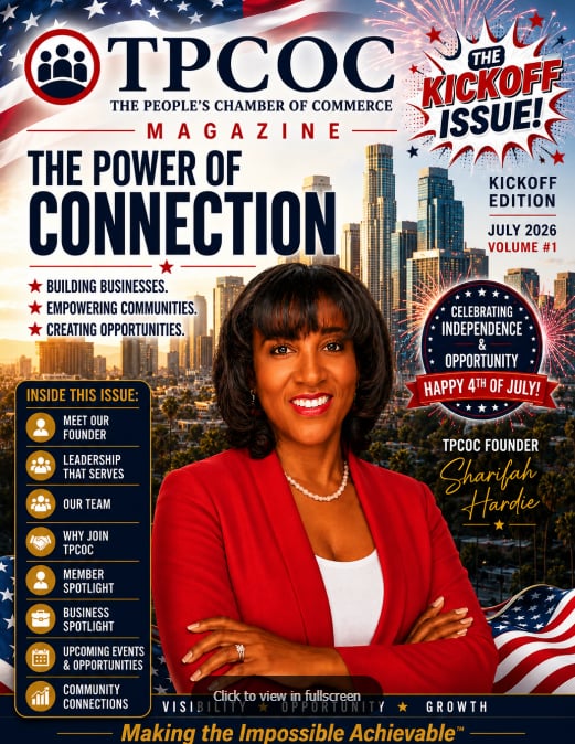 The Power of Connection, The People's Chamber of Commerce Magazine kickoff issue